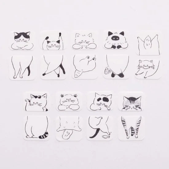 Washi Sticker Roll Series - Loose Cat Sandwich