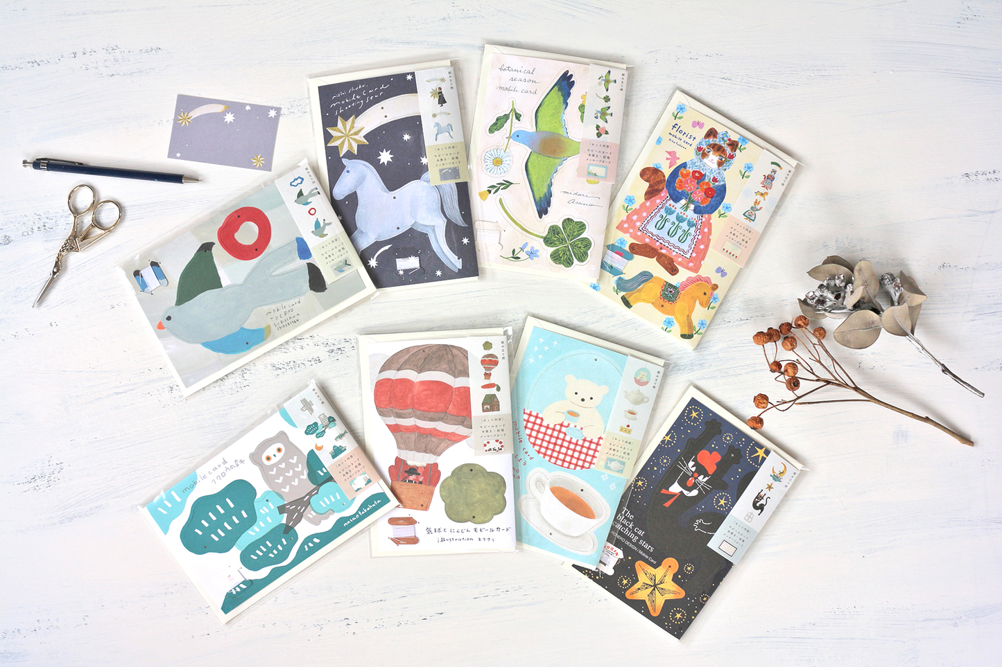 Hanging Mobile Series designed by Asano Midori - Botanical Season