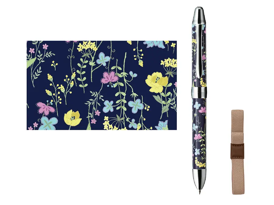 Vicuña EX x Design studio Garageland 0.5mm Textile Design Multifunction Pen