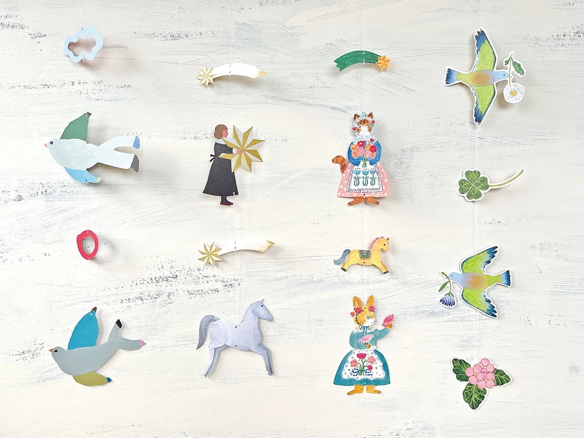 Hanging Mobile Series designed by Black Neko Design - The Black Cat Catching Stars