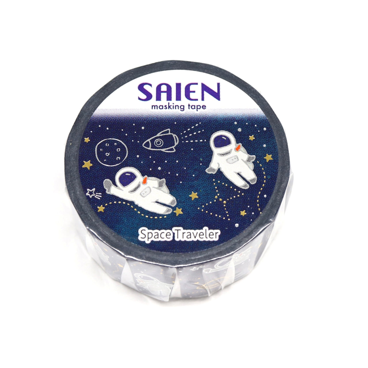 Saien Special Gold & Silver Foil Washi Tape Series - Space Traveler