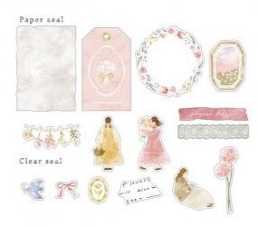 Mignonfeuille Series Gold Foil Sticker - Flower