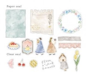 Mignonfeuille Series Gold Foil Sticker - Sweets