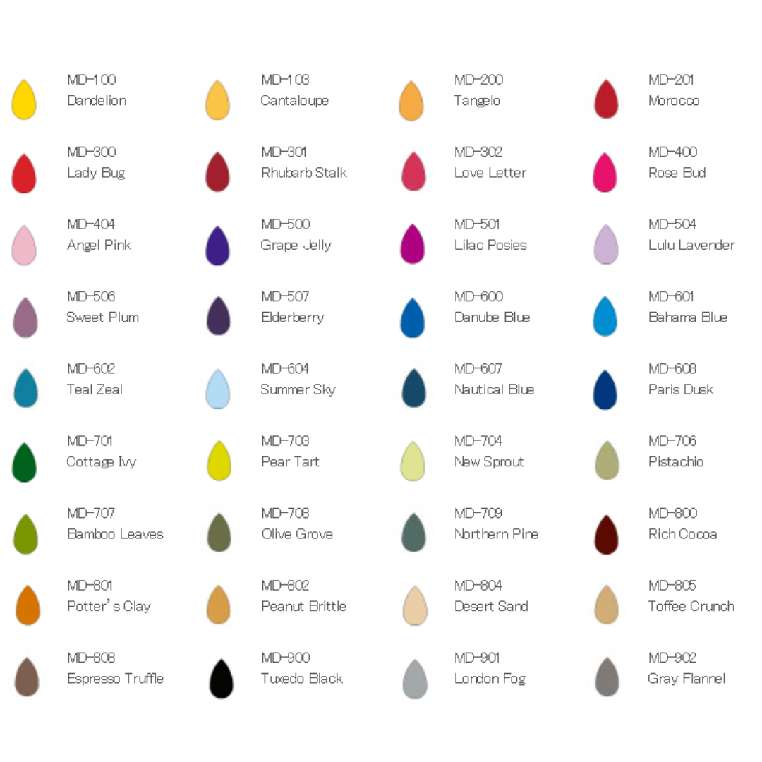MEMENTO Series Dew Drop Ink Pad - 36 Colors