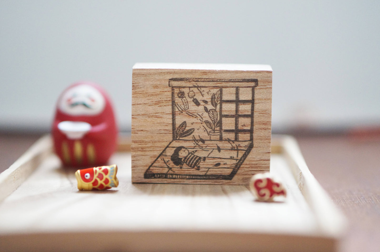 Afternoon Nap Rubber Stamp