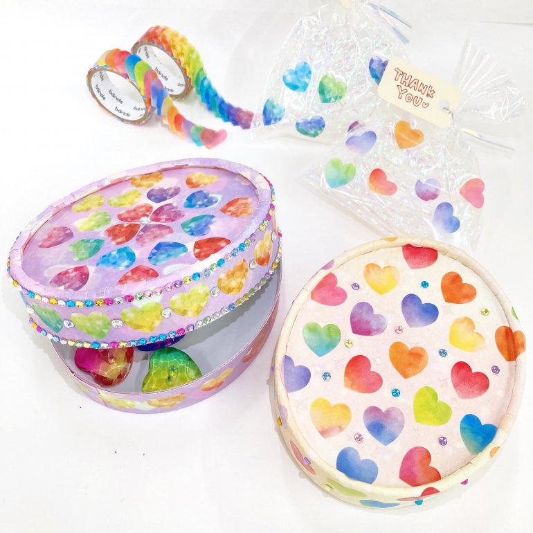 Washi Sticker Roll Series - Gem heart