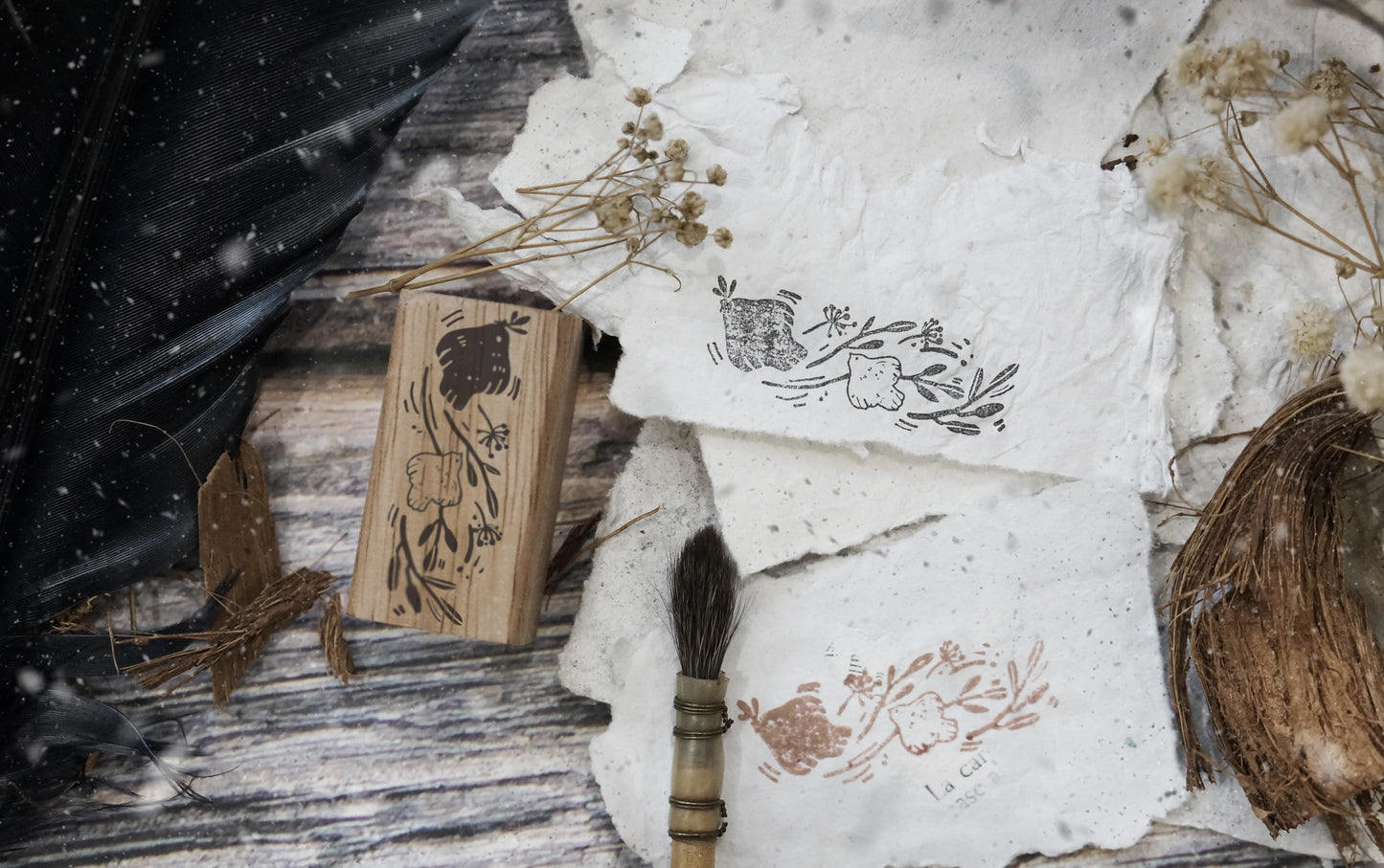 Birds II Rubber Stamp