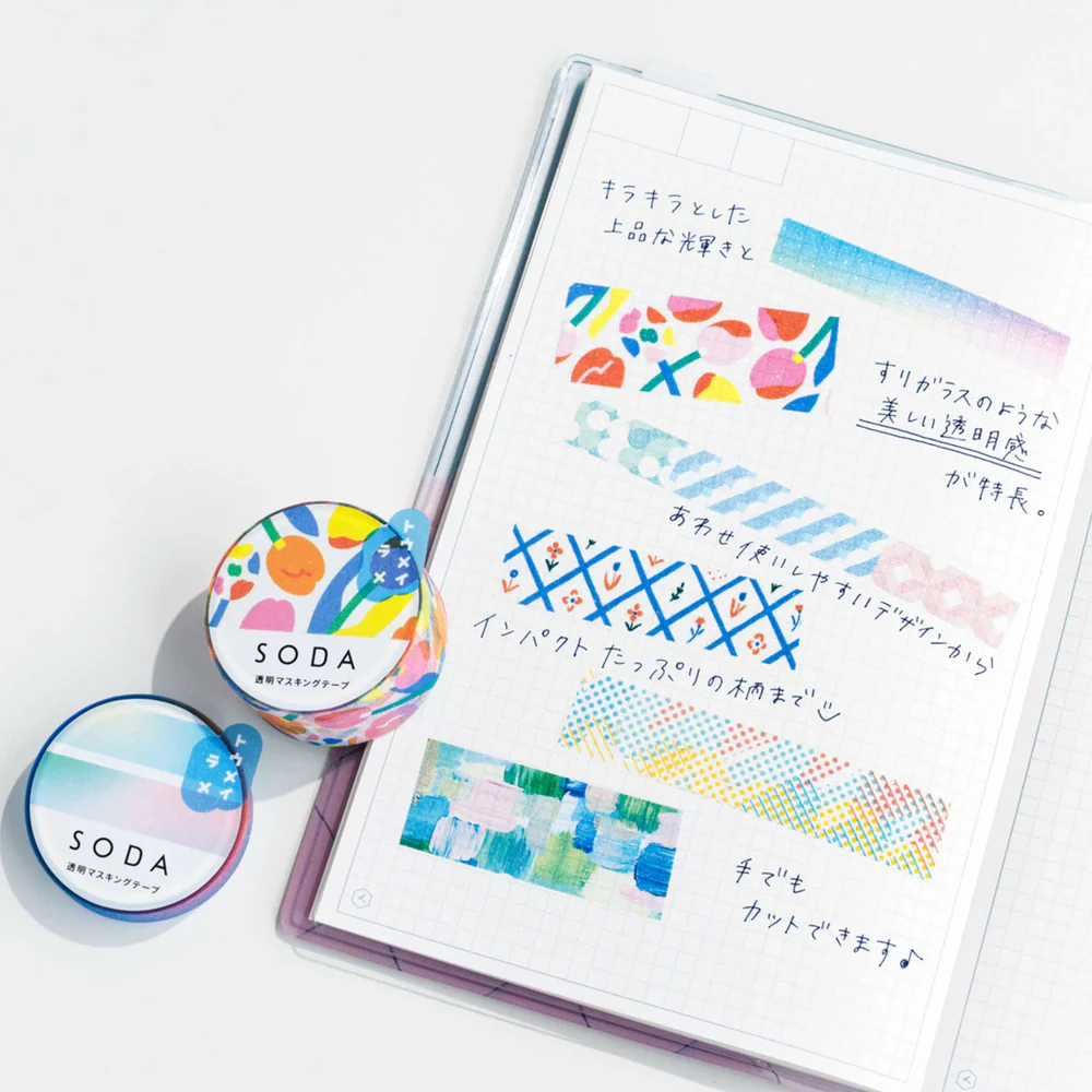 Hitotoki SODA Glitter Clear Tape Series - Aurora