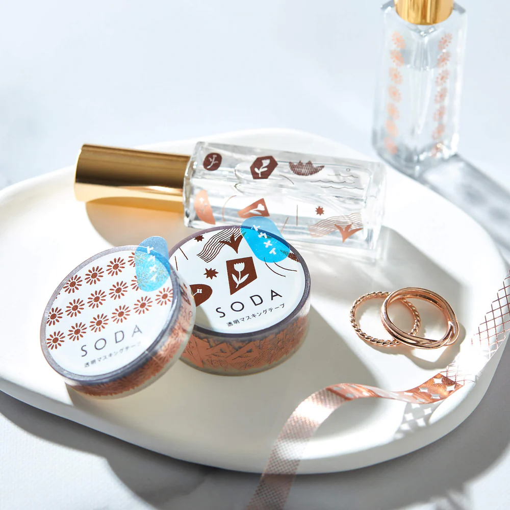 Hitotoki SODA Platinum Foil Die Cut Clear Tape Series - Gift