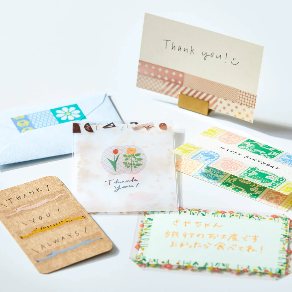 Hitotoki SODA Pink Gold Foil Clear Tape Series - Bird