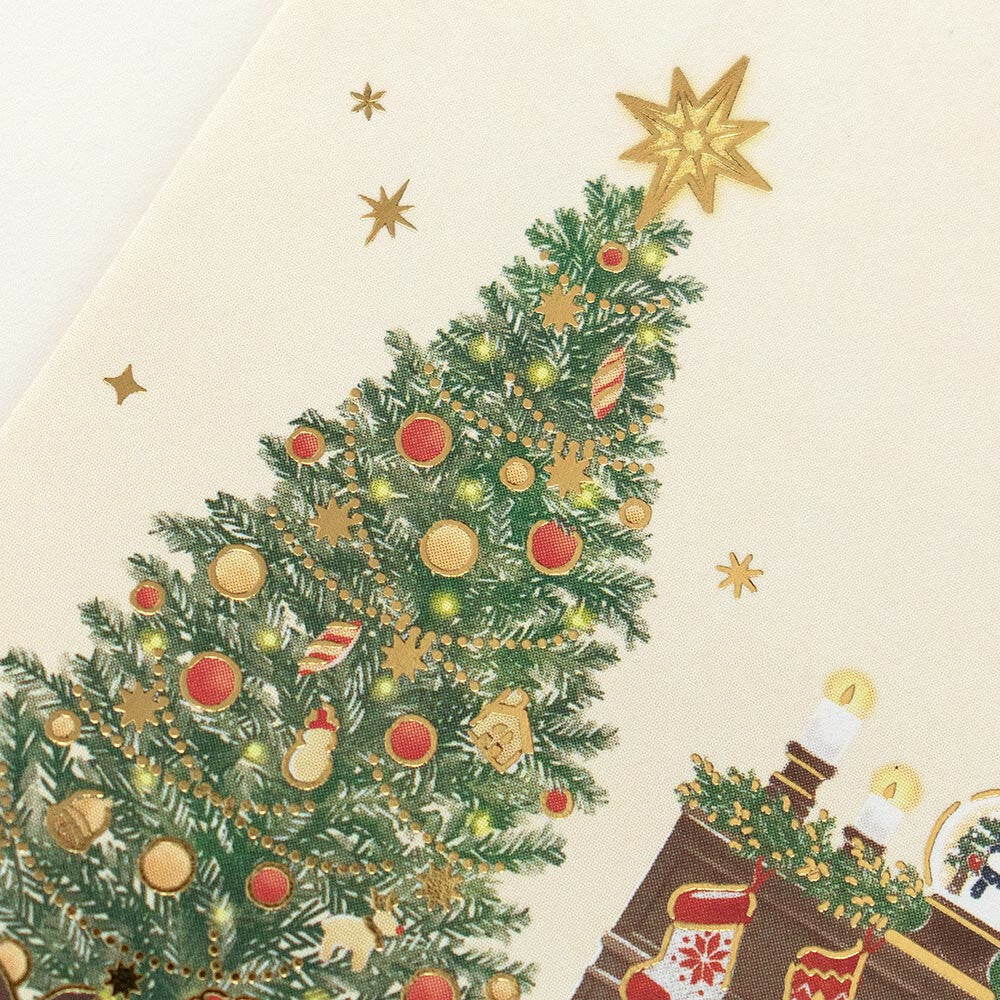 Christmas Gold Foil Letter Writing Set - Christmas Party