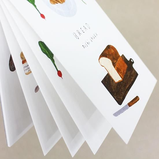 Postcard Set Series designed by Nishi Shuku - BREAD