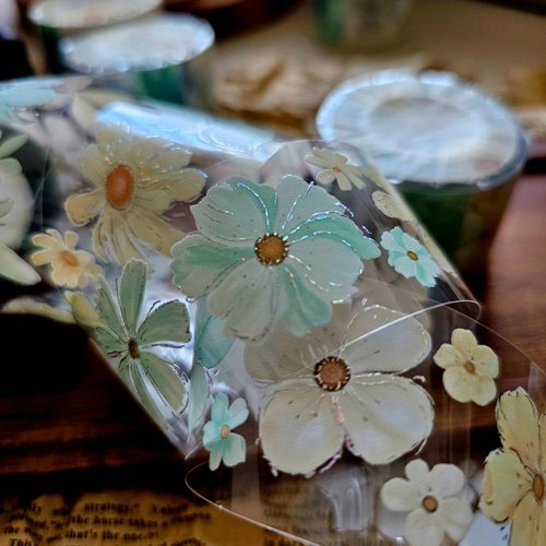 Fairy Maru - Flower Volume 19 Silver Galaxy Light Foil PET Tape Sample - 1 Loop (90cm)