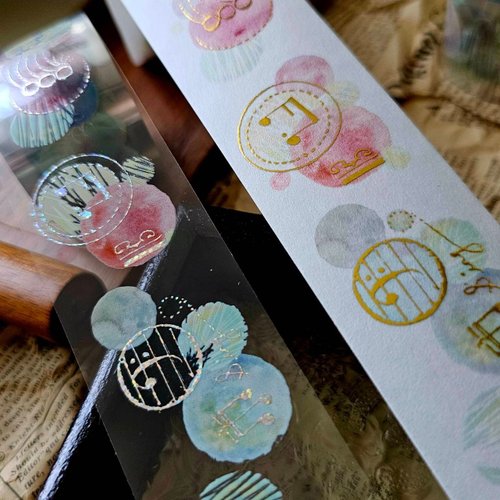 Fairy Maru World in Bubbles 9 Silver Galaxy Light Foil PET Tape Sample