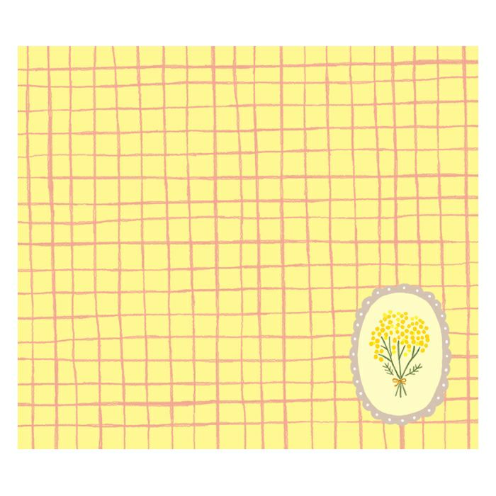 Japanese Mini Washi Letter Writing Set Relaxing Series - Flower and Pudding
