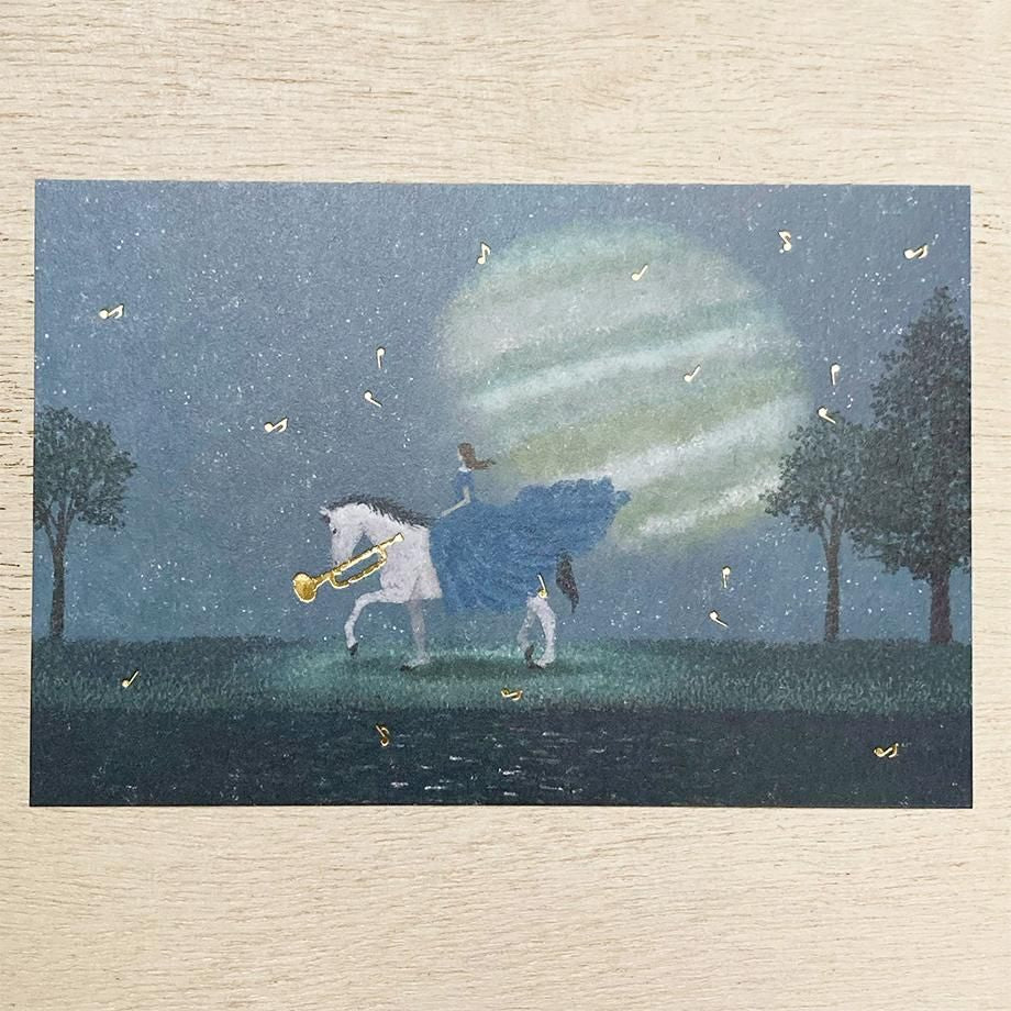 Foil Postcard designed by Akira Kusaka - A Journey of Sounds