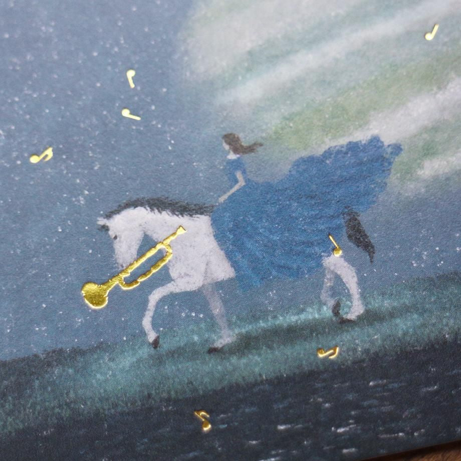 Foil Postcard designed by Akira Kusaka - A Journey of Sounds