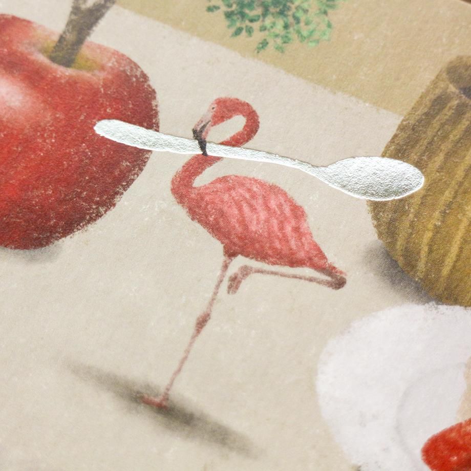 Foil Postcard designed by Akira Kusaka - Tea Party
