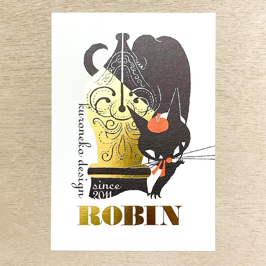 Foil Postcard designed by Black Neko Design - Pen