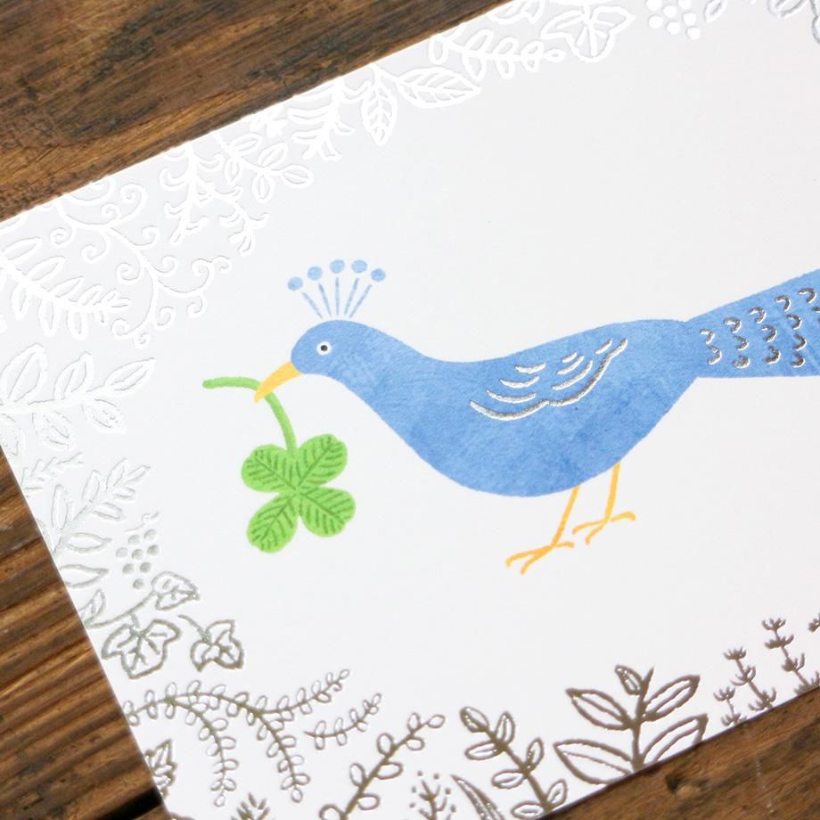 Foil Postcard designed by Fukuoka Mariko - Lucky Bird