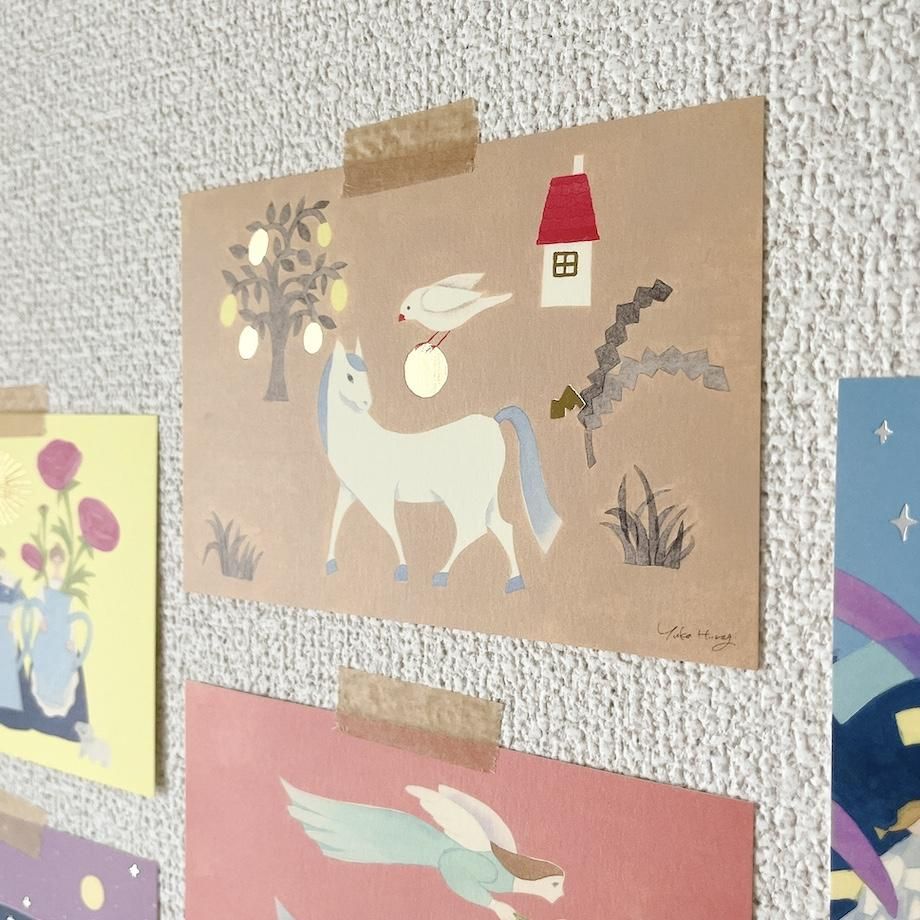 Foil Postcard designed by Hiiragi Yuka - A Gentle Walk