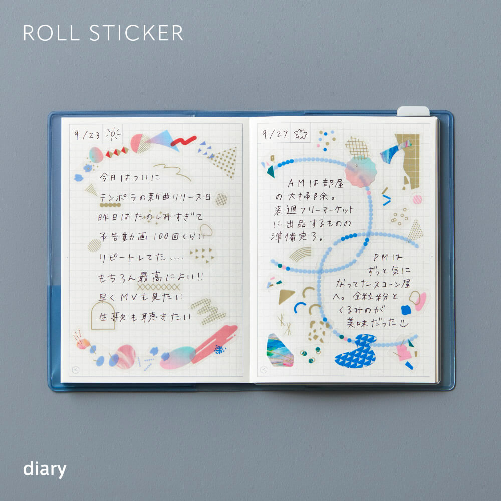 Hitotoki KITTA COFFRET ROLL Series Portable Sticker Vol.2