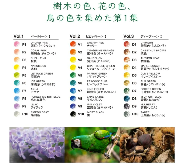 Tombow - Irojiten Colored Pencil Set - Rainforest Colors