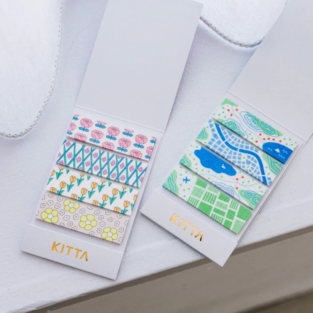 Hitotoki KITTA Basic Series UV Silk-screen printing Portable Sticker - Map