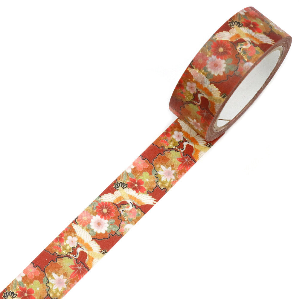 Kimono Yuu Series Gold Foil Washi Tape - Tsuruyurin
