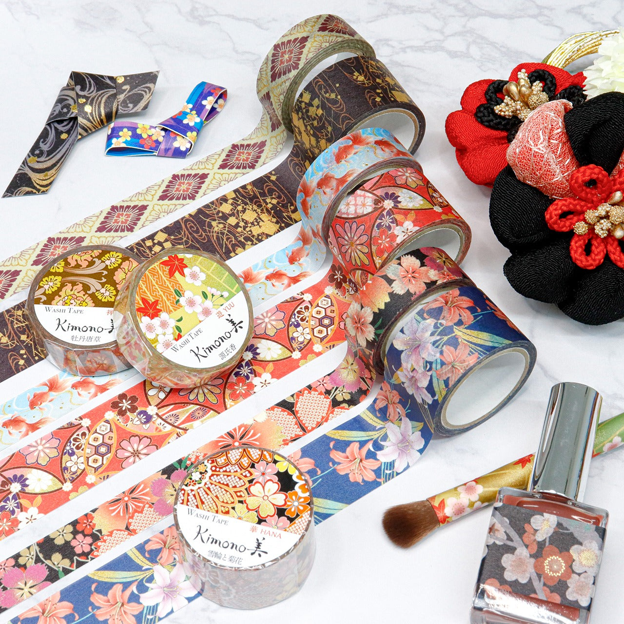 Kimono Zen Series Gold Foil Washi Tape