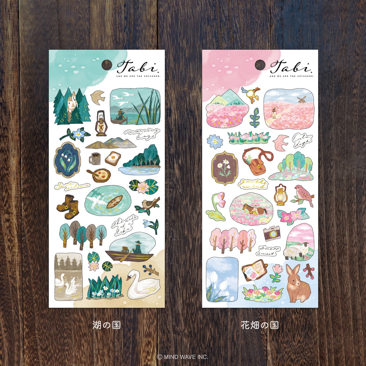 Tabi Series Gold Foil Sticker - Lakes Country