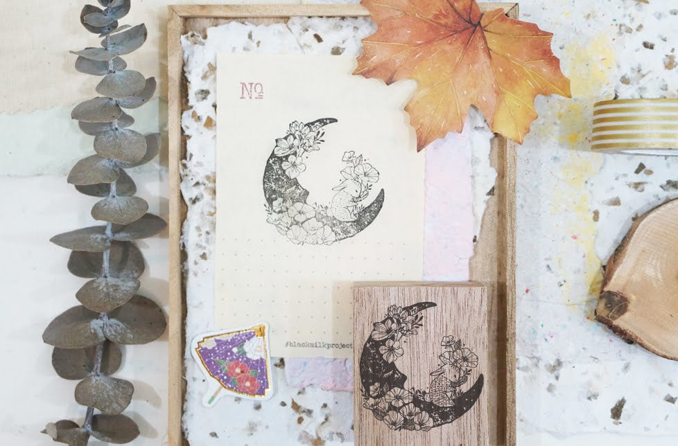 Moon Rabbit Series Rubber Stamp