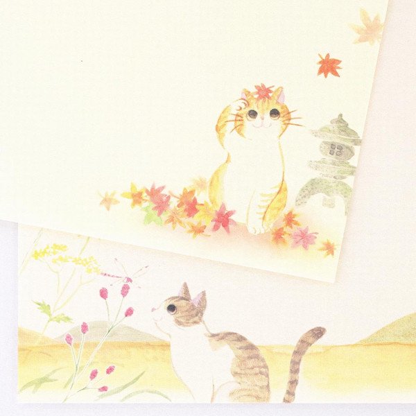 Letter Writing Set Nekorobi - Autumn