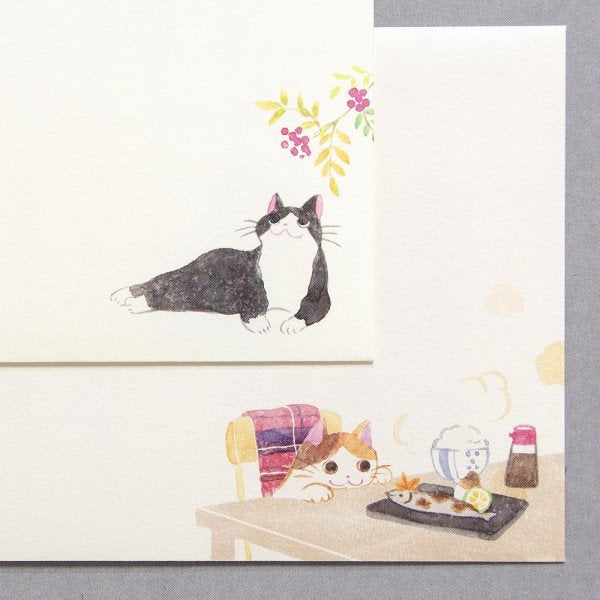 Letter Writing Set Nekorobi - Happy Autumn A