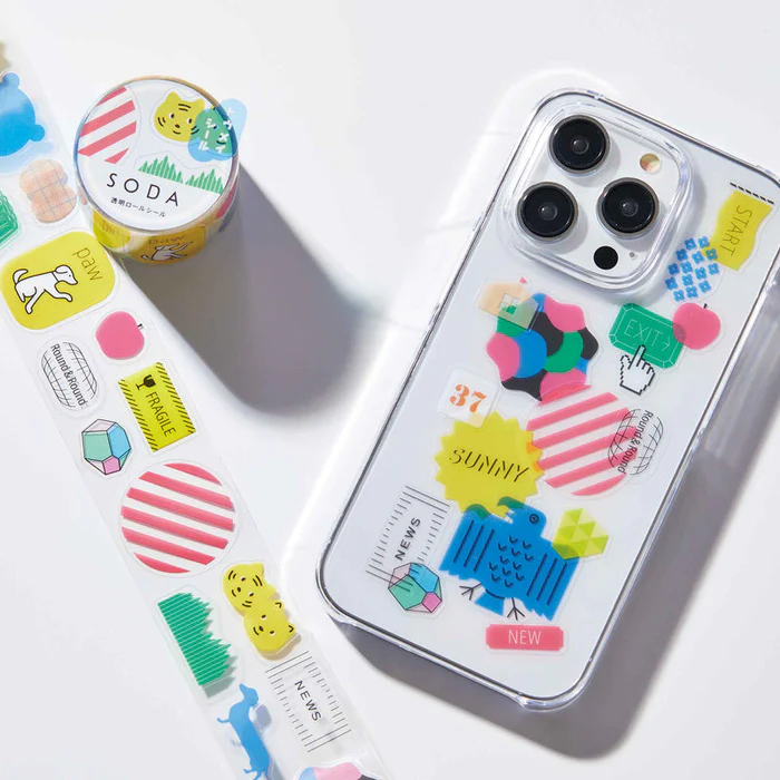 Hitotoki SODA Sticker Clear Tape Series - Animals