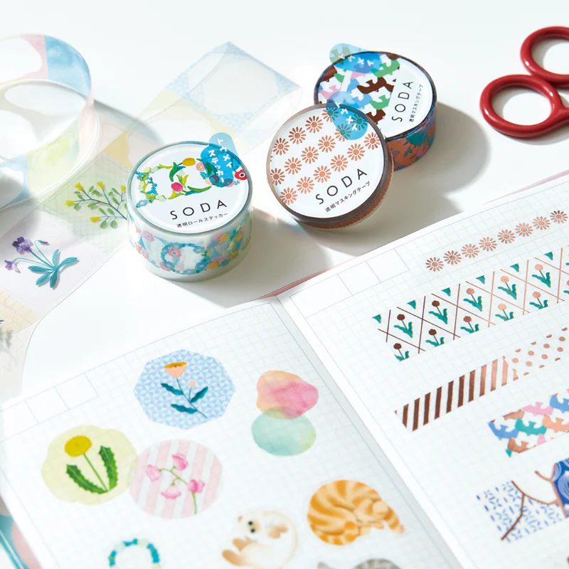 Hitotoki SODA Sticker Clear Tape Series - Stamp