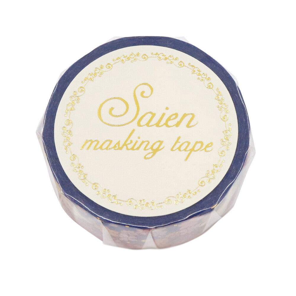Saien Foil Series Gold Foil Washi Tape - Spring Evening