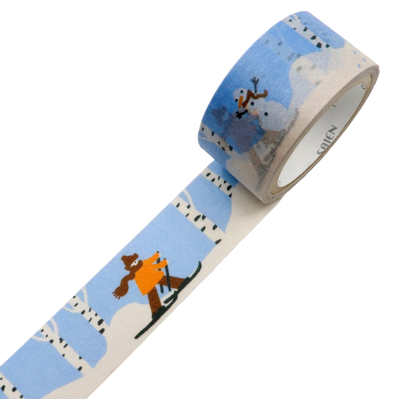 Saien x Janni Valkealahti Co branding Washi Tape - Ski