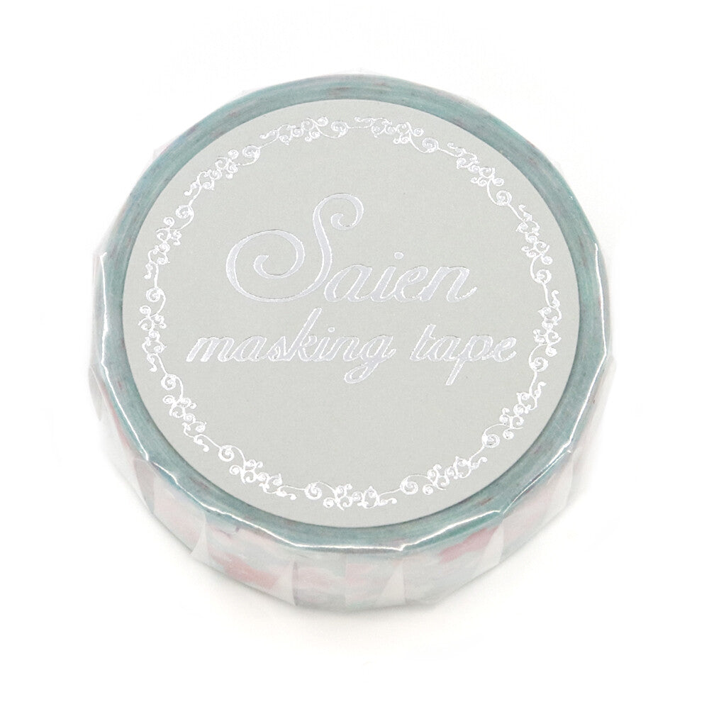 Saien Foil Series Silver Foil Washi Tape - Sakura Shabon