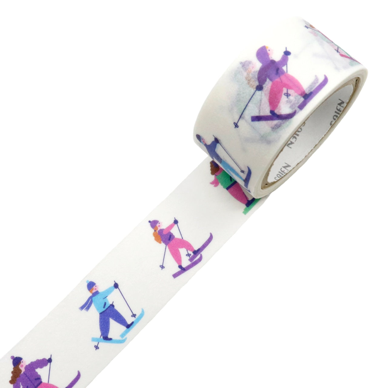 Saien x Tiina Achren Co branding Washi Tape - Skiing
