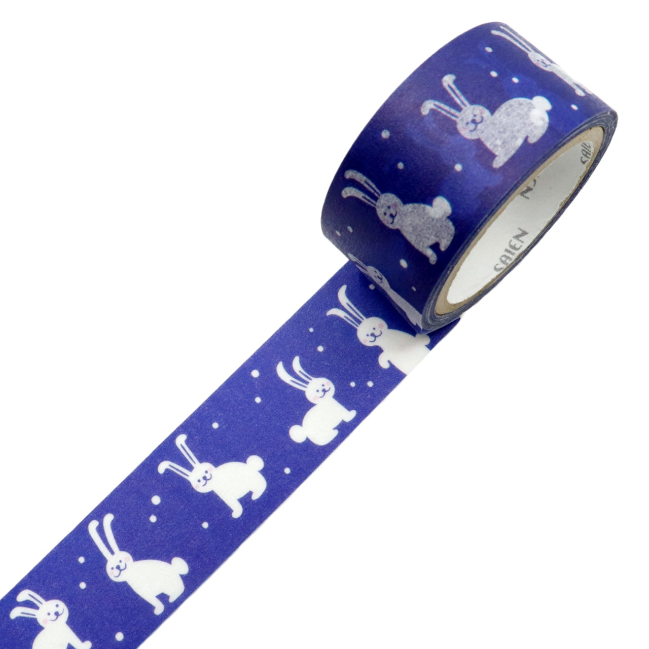 Saien x Tiina Achren Co branding Washi Tape - Winter rabbits