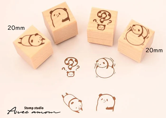 Stamp Studio Avec Amour / Ai Inc. Stamp Studio - Mini Animal Stamp Set - Question Panda