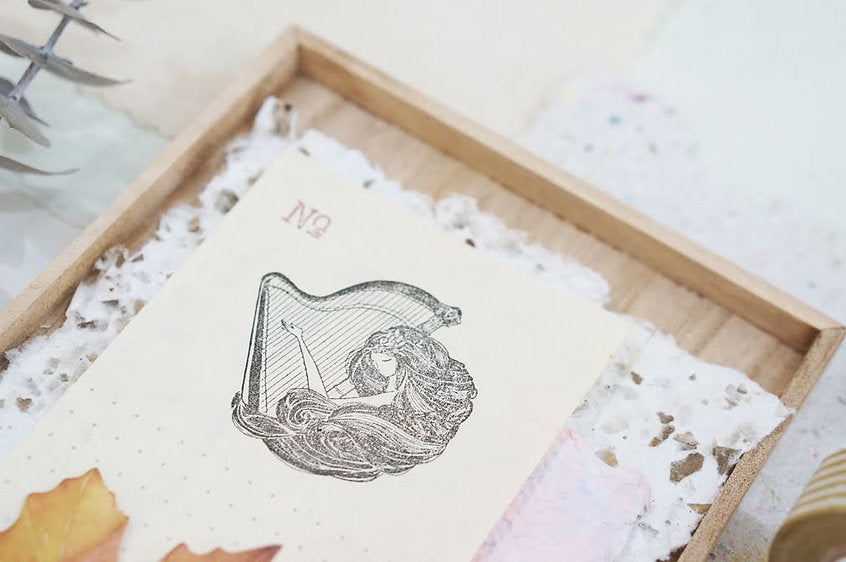 The Harp Rubber Stamp