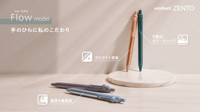 ZENTO 0.38mm / 0.5mm Flow Model Gel Pen