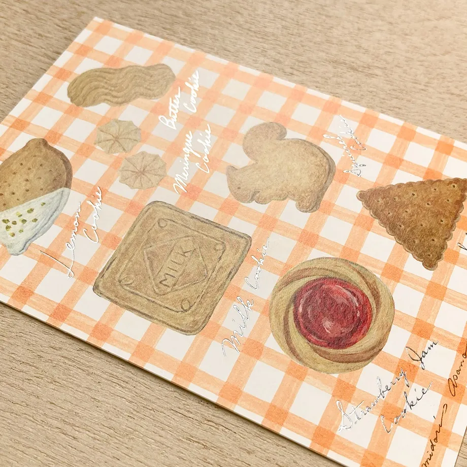 Foil Postcard designed by Asano Midori - Cookie