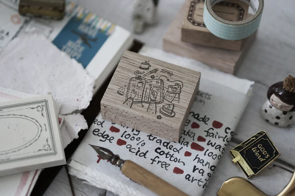 Me Time Series Rubber Stamp - Journaling