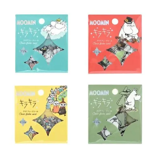 Moomin Limited Flake Sticker Bag - Moominpappa & mamma