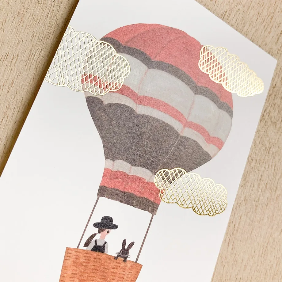 Foil Postcard designed by Necktie - Balloon