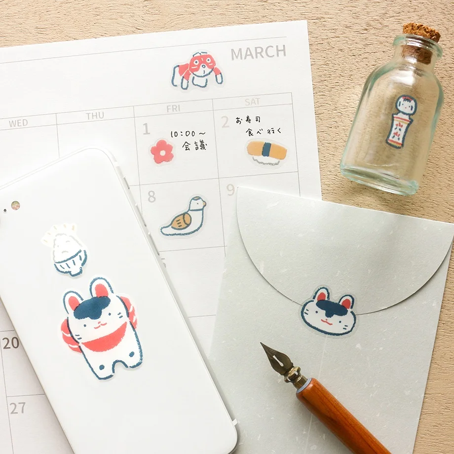 PET Sticker Series design by Masao Takahata - Hariko the Festival Dog!