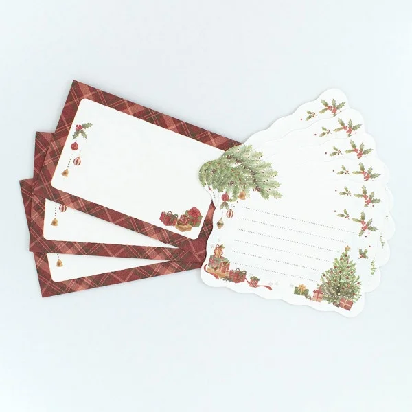 Mini Die-cut Letter Writing Set Autumn Series - Winter Tree